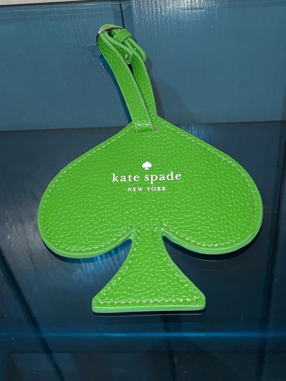 Kate Spade ♠️ New York Green Spade Luggage Tag NWT